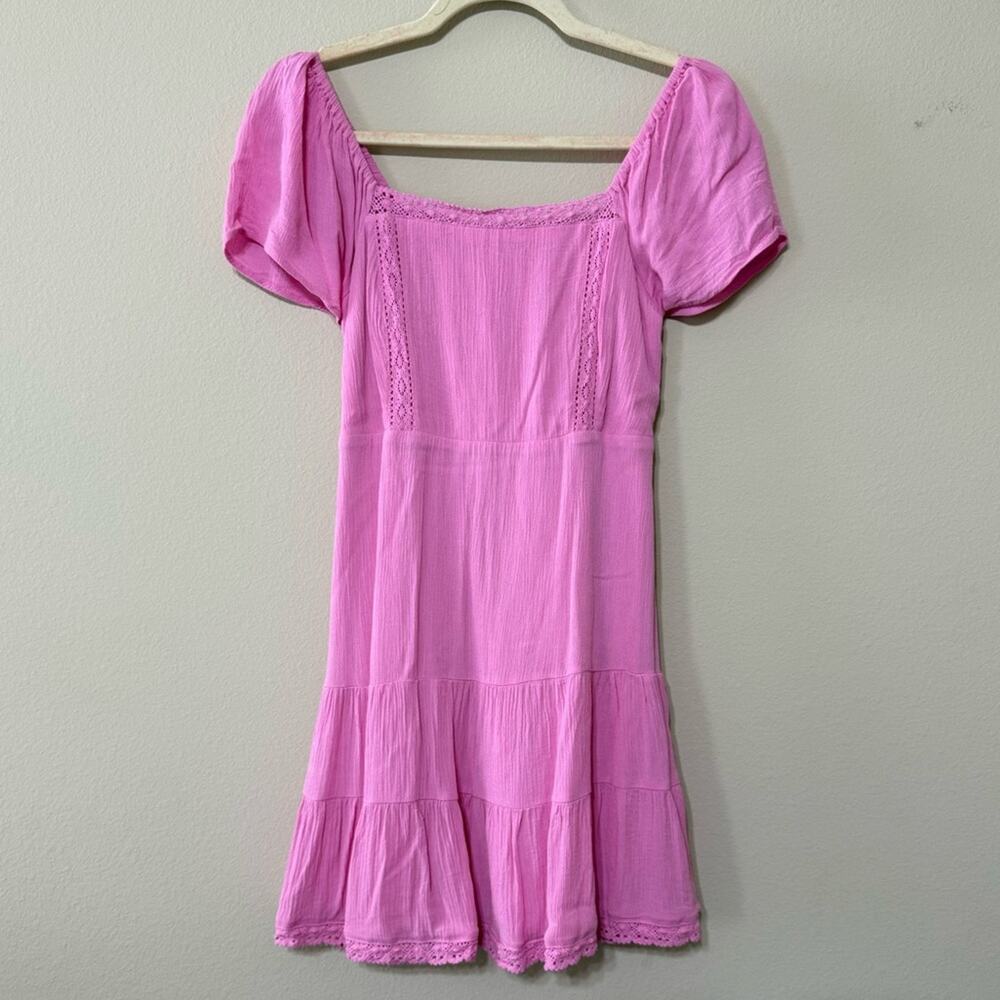 Love, Fire Orchid Pink Mini Dress